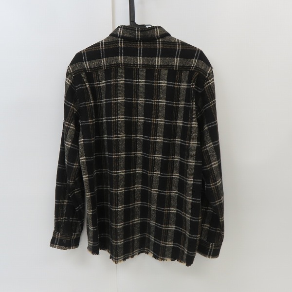 実際に弊社で買取させて頂いた【未使用】CRIMIE/クライミー 22-23AW GRUNGE CHECK LONG SLEEVE SHIRT ネルシャツ CR1-02B5-SL07/XLの画像 1枚目