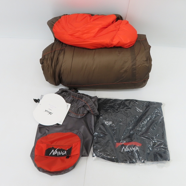 実際に弊社で買取させて頂いたNANGA/ナンガ AURORA LIGHT 450 DX/オーロラライト450DX シュラフ 寝袋 N14DRE01の画像 8枚目