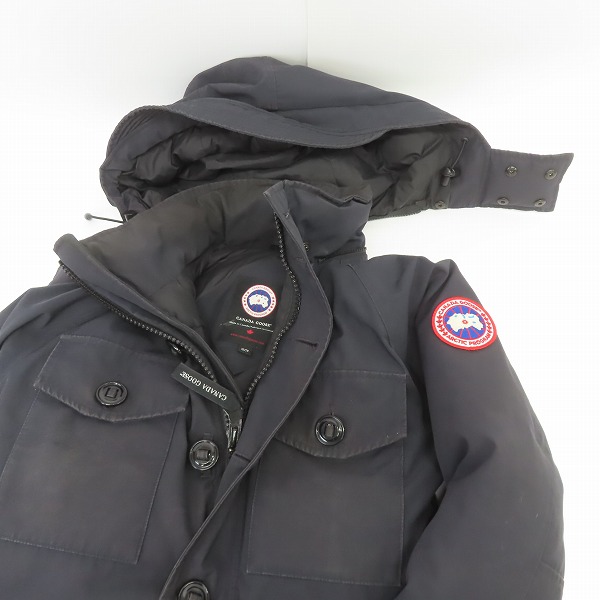 実際に弊社で買取させて頂いた【JPタグ】CANADA GOOSE/カナダグース B&Y ユナイテッドアローズ別注 LANGLEYラングレー ダウンコート 3346JM/XSの画像 2枚目