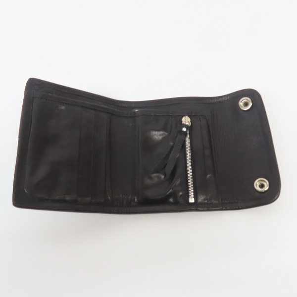 実際に弊社で買取させて頂いた【ギャラ付】TRAVIS WALKER/トラヴィスワーカー Small 3-Fold Wallet Skull&Bones スモール3フォールド レザー ウォレットの画像 3枚目