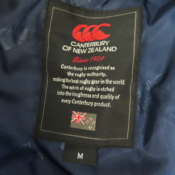 実際に弊社で買取させて頂いたCANTERBURY/カンタベリー 中綿 ウインドジャケット ネイビー RA73645/Mの画像 2枚目