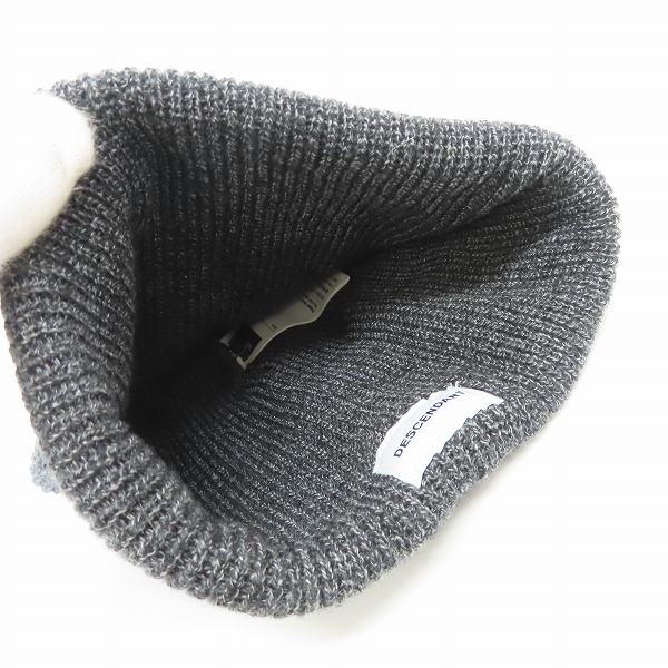 実際に弊社で買取させて頂いたDESCENDANT/ディセンダント ニットキャップ/ニット帽/Fの画像 4枚目