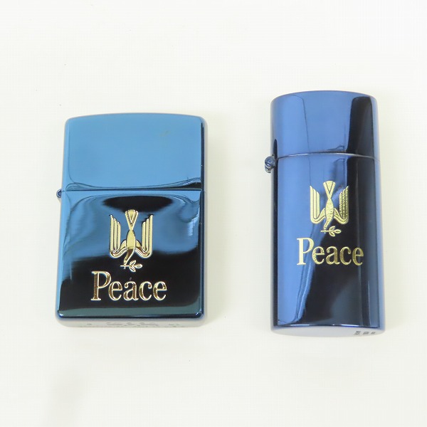 【新品】 ピース Peace ブルーチタン Zippo 限定品 zippo ピース ブルーチタン 限定品 2015年製 - メルカリ