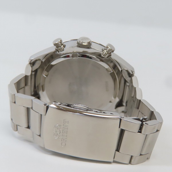実際に弊社で買取させて頂いたORIENT/オリエント ソーラークロノグラフ 腕時計 TX00-C0-Bの画像 2枚目