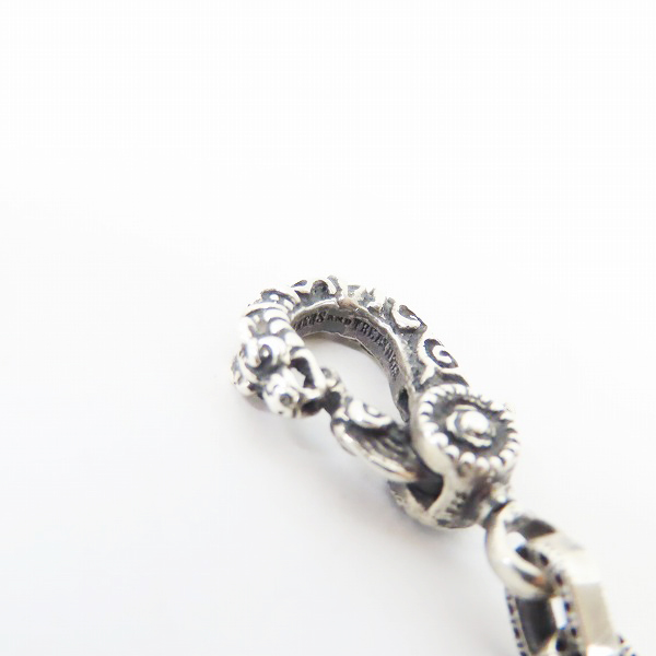 実際に弊社で買取させて頂いた【ギャラ付】LEATHERS & TREASURES/レザーズアンドトレジャーズ ハーフエングレイブリンクチェーン/マリアデザインペンダントの画像 6枚目