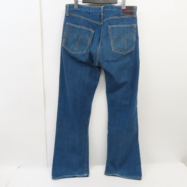 実際に弊社で買取させて頂いたSUGAR CANE/シュガーケーン 阿波蓼正藍 右綾 砂糖黍デニム ジーンズ SC40200/W34L34の画像 1枚目