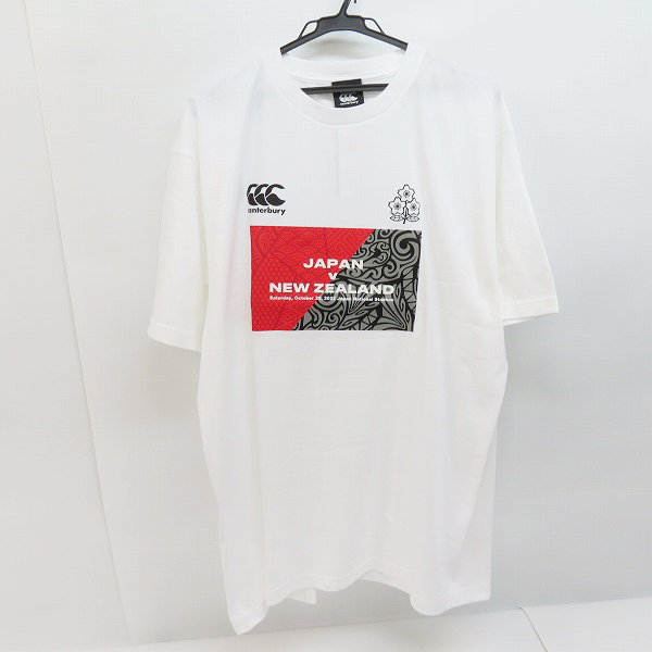 実際に弊社で買取させて頂いた【未使用】CANTERBURY/カンタベリー ジャパン v ニュージーランド記念ティシャツ/RA32570/3L