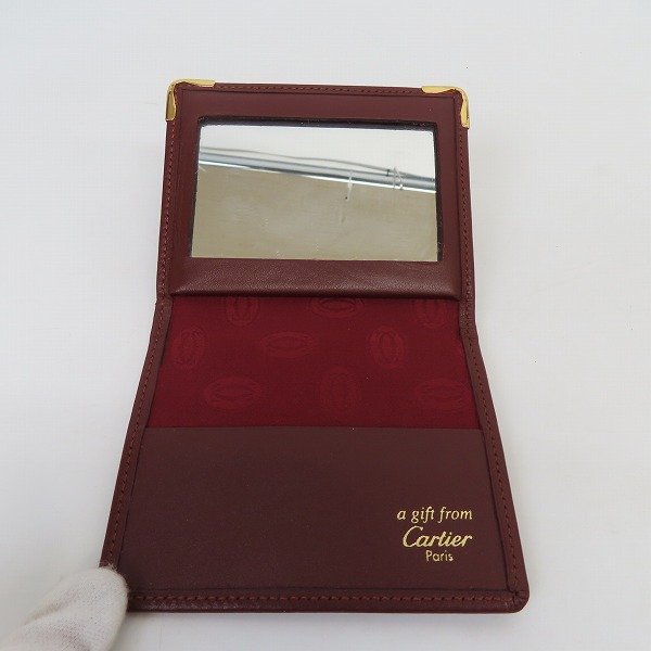 実際に弊社で買取させて頂いたCartier/カルティエ a gift from cartier ノベルティ コンパクトミラー カードケースの画像 3枚目
