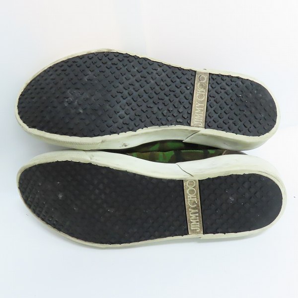 実際に弊社で買取させて頂いたJIMMY CHOO/ジミーチュウ カモフラ/迷彩柄 スニーカー/シューズ Size：42の画像 2枚目
