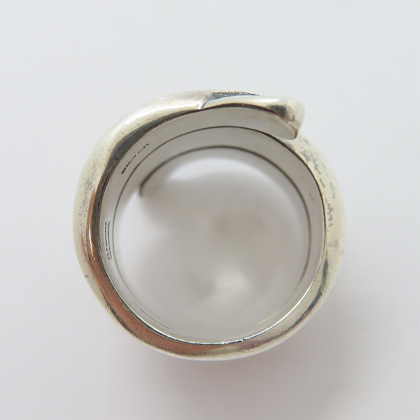 実際に弊社で買取させて頂いたCRIMIE/クライミー×Argent Gleam/アージェントグリーム RIBBONリング 16-19.5号の画像 5枚目