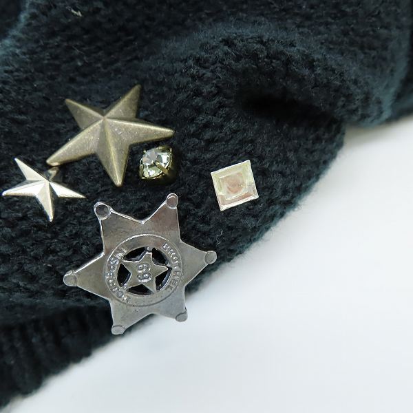 実際に弊社で買取させて頂いたL.G.B./ルグランブルー ピンバッジ装飾 ニットキャップ BERET-D2-CB CA104の画像 9枚目