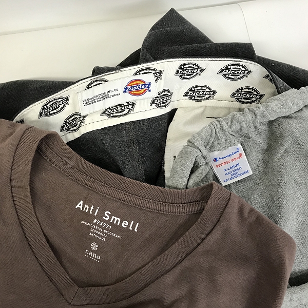 実際に弊社で買取させて頂いた【おまとめ品】ナノ・ユニバース/チャンピオン/ディッキーズ 等 パンツ/ハーフパンツ/半袖Tシャツ 他の画像 1枚目