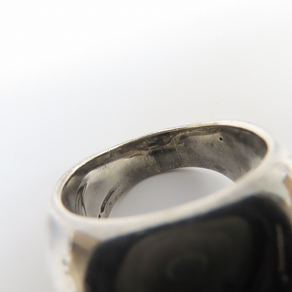 実際に弊社で買取させて頂いたCRAZY PIG DESIGNS/クレイジーピッグ スモール エビルスカル リング 20.5-22号の画像 7枚目