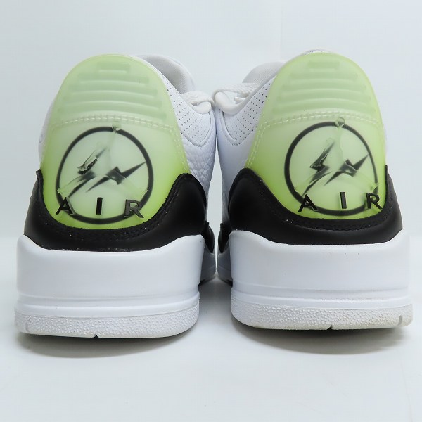 実際に弊社で買取させて頂いたFRAGMENT DESIGN×NIKE/フラグメントデザイン×ナイキ AIR JORDAN 3 エアジョーダン3 ホワイト/ブラック DA3595-100/27の画像 1枚目