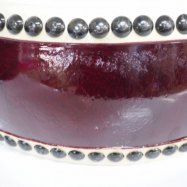 実際に弊社で買取させて頂いた★和太鼓 平太鼓 1.2尺 打楽器 和楽器 ソフトケース付の画像 2枚目