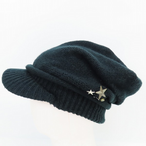 実際に弊社で買取させて頂いたL.G.B./ルグランブルー ピンバッジ装飾 ニットキャップ BERET-D2-CB CA104の画像 2枚目