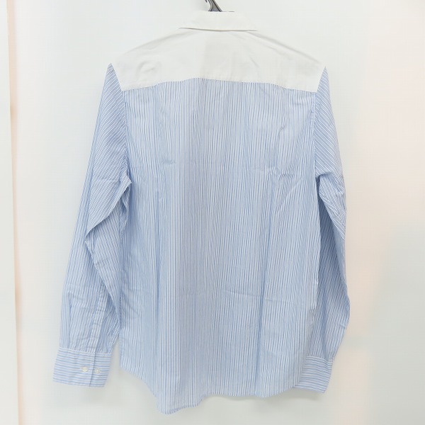 実際に弊社で買取させて頂いたHUGO BOSS/ヒューゴボス ストライプシャツ バイカラー 切り替え STRAIGHT FIT/Sの画像 1枚目