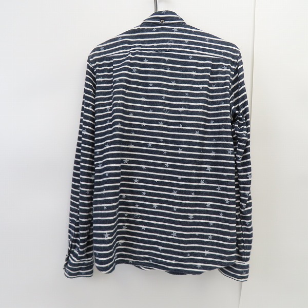 実際に弊社で買取させて頂いたuniform experiment/ユニフォームエクスペリメント ボーダー/スター柄 ボタンシャツ UE-156078/1の画像 1枚目