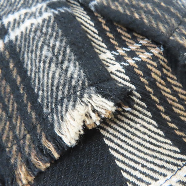 実際に弊社で買取させて頂いた【未使用】CRIMIE/クライミー 22-23AW GRUNGE CHECK LONG SLEEVE SHIRT ネルシャツ CR1-02B5-SL07/XLの画像 6枚目