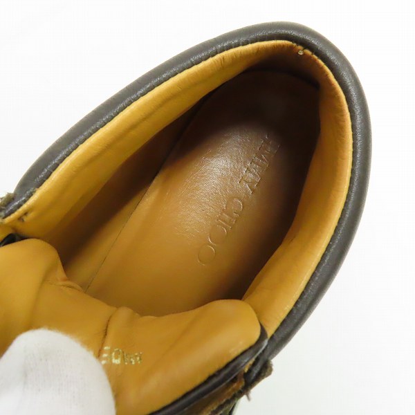 実際に弊社で買取させて頂いたJIMMY CHOO/ジミーチュウ カモフラ/迷彩柄 スニーカー/シューズ Size：42の画像 4枚目