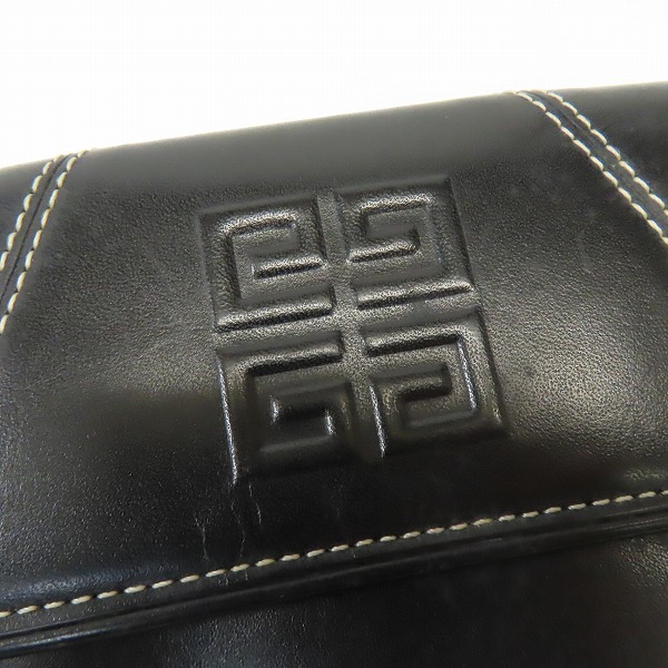実際に弊社で買取させて頂いたGIVENCHY/ジバンシィ ロゴ型押しレザー 三つ折り財布の画像 6枚目