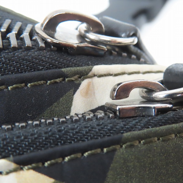 実際に弊社で買取させて頂いたJIMMY CHOO/ジミーチュウ ORION ARMY MIX カモフラ ボディバッグ/ウエストバッグの画像 7枚目