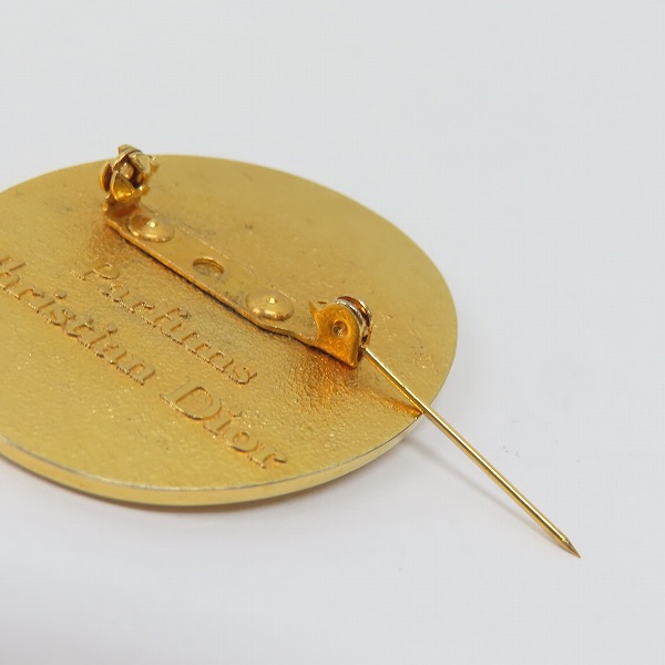 実際に弊社で買取させて頂いたChristian Dior PARFUMS/クリスチャン・ディオール パルファム ロゴブローチの画像 3枚目