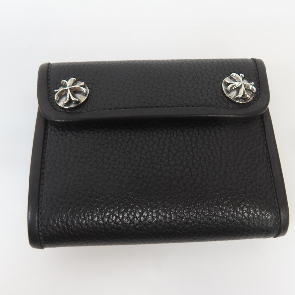 実際に弊社で買取させて頂いた【ギャラ付】TRAVIS WALKER/トラヴィスワーカー Small 3-Fold Wallet Skull&Bones スモール3フォールド レザー ウォレットの画像 1枚目