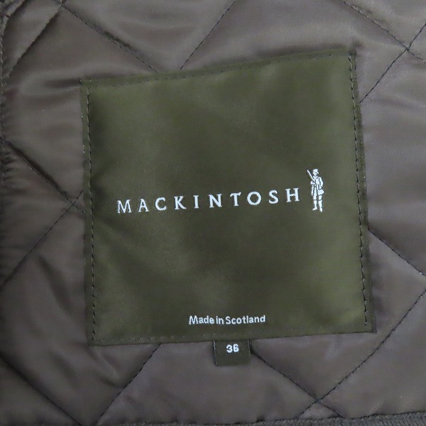実際に弊社で買取させて頂いたMacintosh/マッキントッシュ ウール キルティングコート/36の画像 4枚目