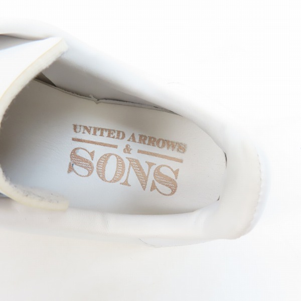 実際に弊社で買取させて頂いたadidas/アディダス×UNITED ARROWS & SONS/ユナイテッドアローズ アンド サンズ ローカットスニーカー B24019/26.5の画像 4枚目