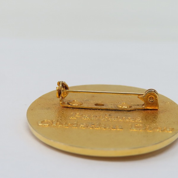 実際に弊社で買取させて頂いたChristian Dior PARFUMS/クリスチャン・ディオール パルファム ロゴブローチの画像 2枚目