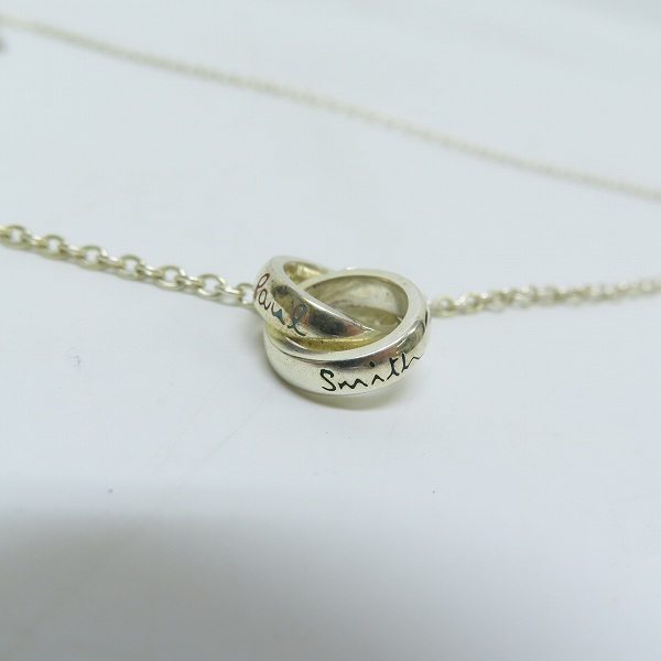 実際に弊社で買取させて頂いたPaul Smith/ポールスミス ダブルリングネックレスの画像 1枚目