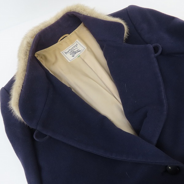 実際に弊社で買取させて頂いたBurberry's/バーバリー ファー付き ウールコートの画像 5枚目