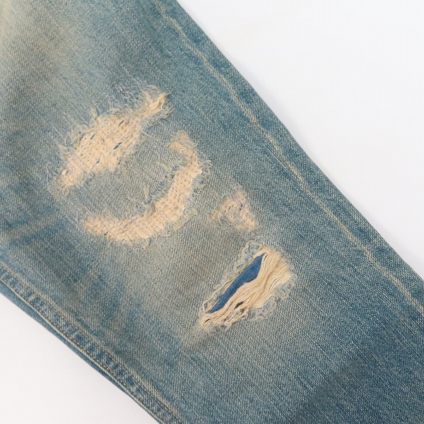 実際に弊社で買取させて頂いたHARE/ハレ ダメージ加工 デニムパンツ HA010015AA/Mの画像 7枚目