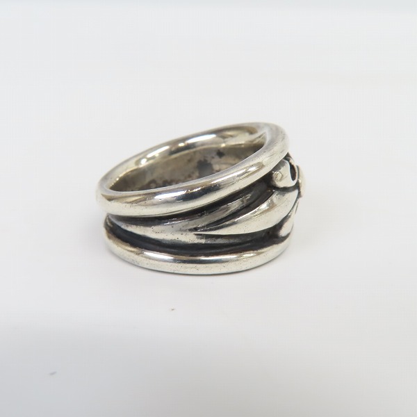 実際に弊社で買取させて頂いたCRAZY PIG DESIGNS/クレイジーピッグ スモール ハイドーム チューダー リング 18.5-19.5号の画像 4枚目