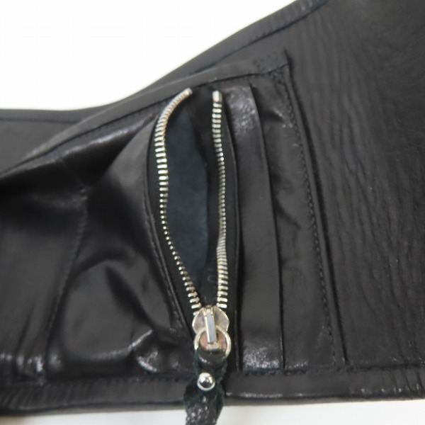 実際に弊社で買取させて頂いた【ギャラ付】TRAVIS WALKER/トラヴィスワーカー Small 3-Fold Wallet Skull&Bones スモール3フォールド レザー ウォレットの画像 4枚目
