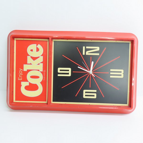 CocaCola/コカコーラ  80s ヴィンテージ  壁掛け時計 CocaCola/コカコーラ 80s ヴィンテージ 壁掛け時計