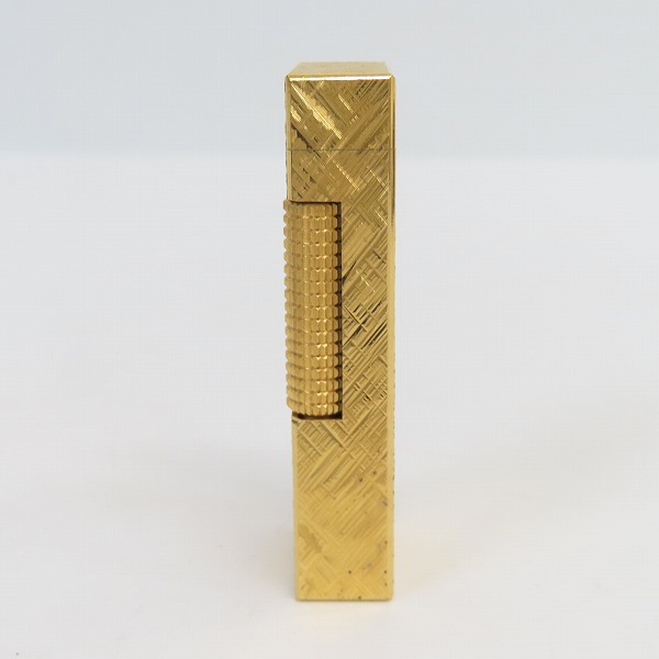 実際に弊社で買取させて頂いたdunhill/ダンヒル ガスライター サイドローラー クロスライン ゴールドの画像 3枚目