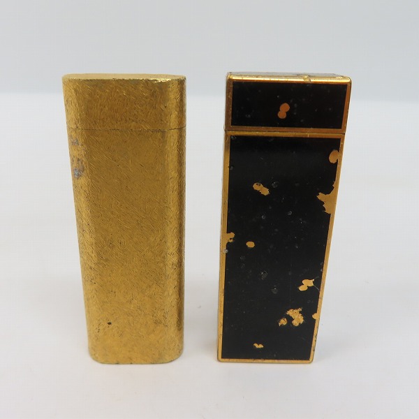 実際に弊社で買取させて頂いたCartier/カルティエ ゴールド ブラック ガスライター 2点セットの画像 1枚目