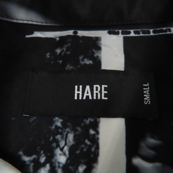 実際に弊社で買取させて頂いたHARE/ハレ フォトコラージュ 半袖シャツ ブラック HA020014TO /Sの画像 2枚目