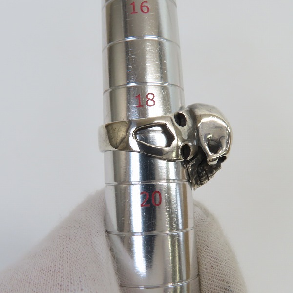 実際に弊社で買取させて頂いたCRAZY PIG/クレイジーピッグ カッタウェイ スカルリング 19-19.5号の画像 9枚目