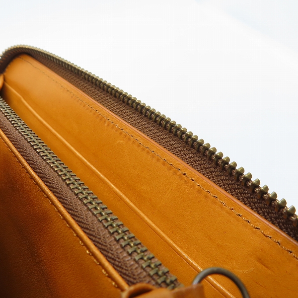実際に弊社で買取させて頂いたMIHARA YASUHIRO/ミハラヤスヒロ 炙り出し 本革 レザー 長財布/ロングウォレット の画像 8枚目