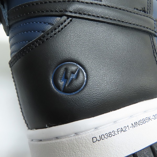 実際に弊社で買取させて頂いたNIKE×FRAGMENT DESIGN/ナイキ×フラグメント DUNK HI/F MIDNIGHT NAVY/ダンク ミッドナイトネイビー DJ0383-400/29.0の画像 6枚目