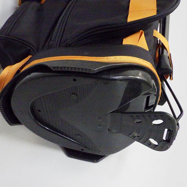 実際に弊社で買取させて頂いたBRIEFING/ブリーフィング CR-4 #02 BRG221D38 9.5型 5分割スタンド式キャディバッグ  ブラックｘオレンジの画像 7枚目
