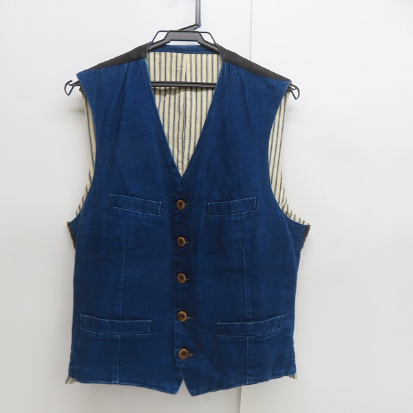 実際に弊社で買取させて頂いたSUGAR CANE×Mister Freedom/シュガーケン×ミスターフリーダム デニム 切替 ベスト/ジレ SC12376 