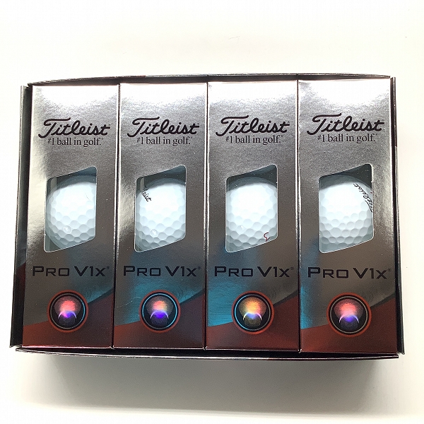 実際に弊社で買取させて頂いた(4)【未使用】Titleist/タイトリスト PRO V1x ゴルフボール ホワイト 1ダース
