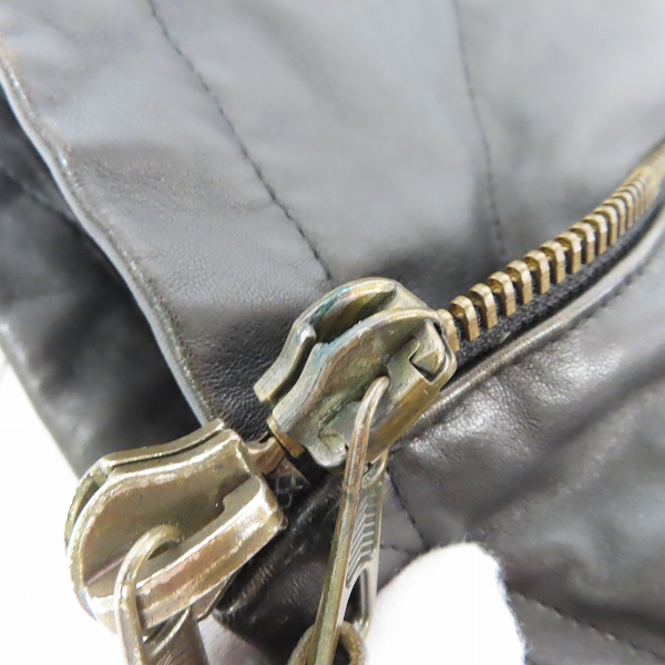 実際に弊社で買取させて頂いたGIORGIO ARMANI/ジョルジオアルマーニ ラムレザー ジャケット /46の画像 6枚目