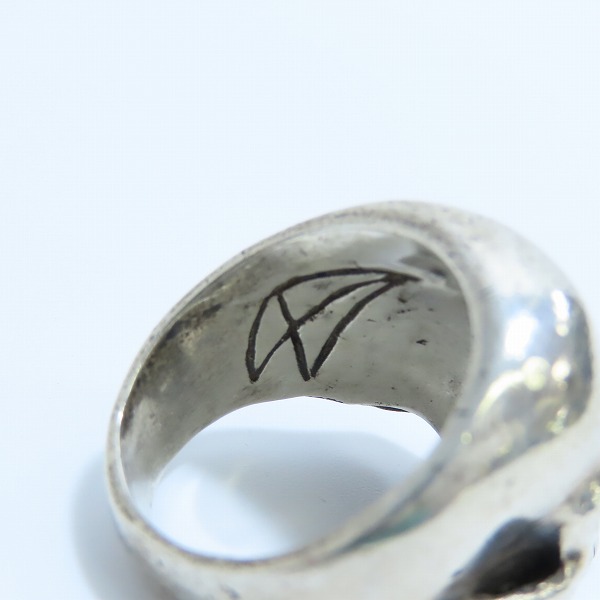 実際に弊社で買取させて頂いたCRAZY PIG/クレイジーピッグ ラージエビルスカルリング 22-23.5号 の画像 6枚目