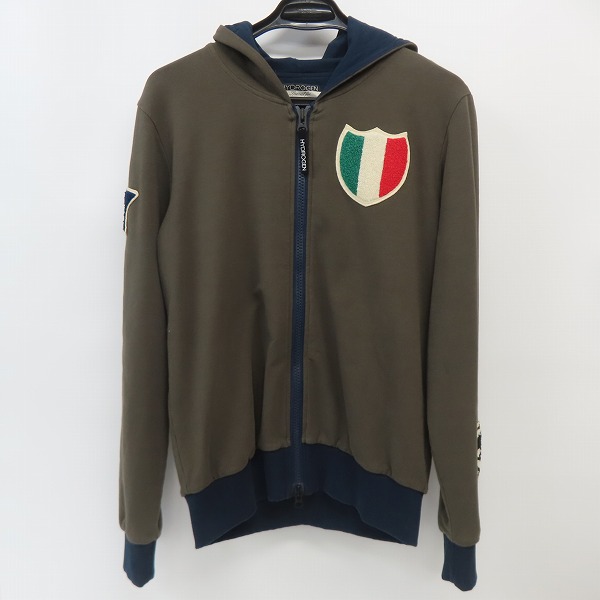 実際に弊社で買取させて頂いたHYDROGEN/ハイドロゲン BRONZAJI ブロンザージ エンブレム ワッペン ジップアップパーカー/S