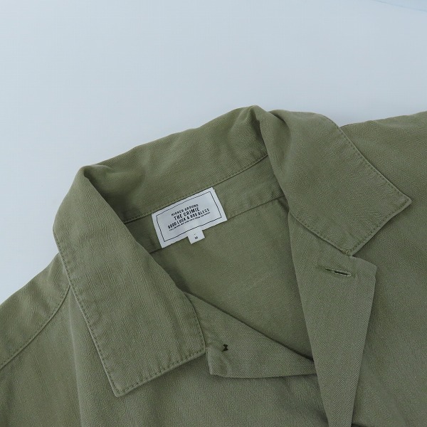 実際に弊社で買取させて頂いたTHE CRIMIE/ザクライミー ミリタリーシャツ C1E7-SH01/Mの画像 5枚目